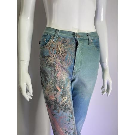 Cavalli Jeans sea print jeans