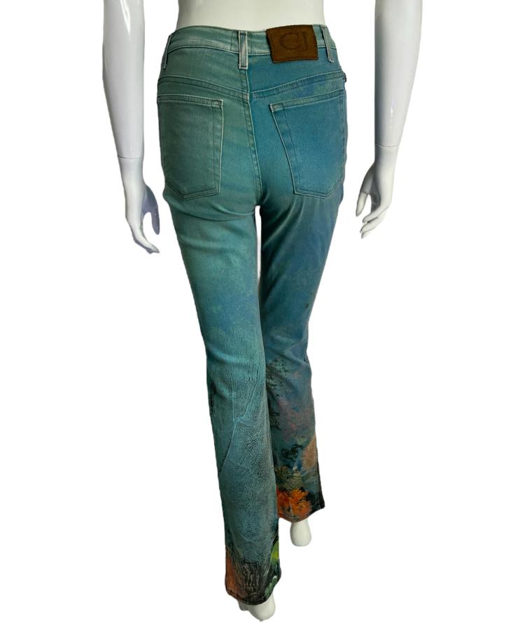 Cavalli Jeans sea print jeans