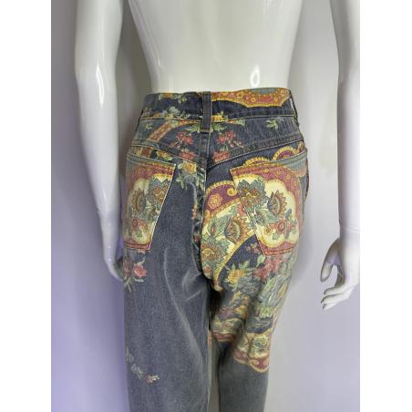 Roberto Cavalli classic floral print jeans