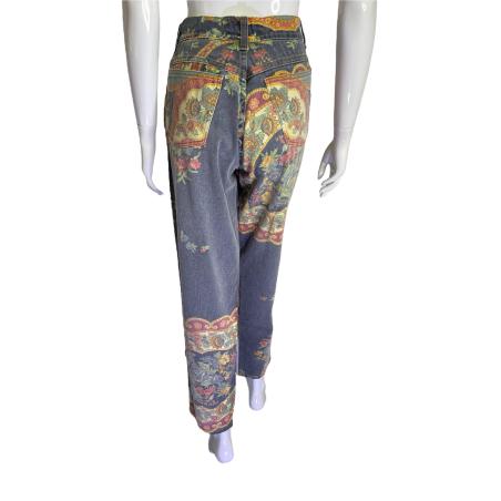 Roberto Cavalli classic floral print jeans