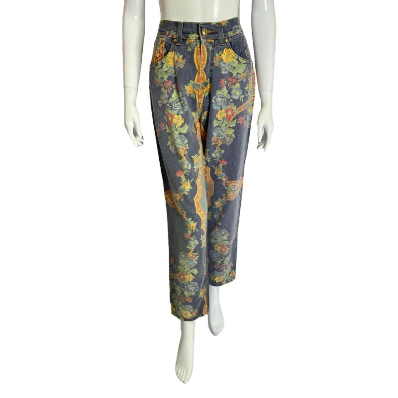 Roberto Cavalli classic floral print jeans