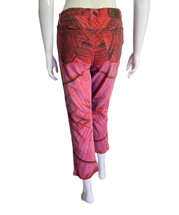 Just Cavalli abstract floral print jeans