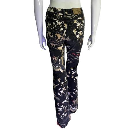 Just Cavalli Japanese garden tapestry jeans