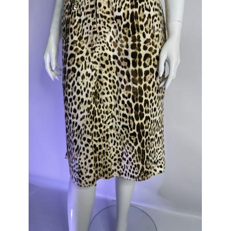 Roberto Cavalli cheetah print skirt