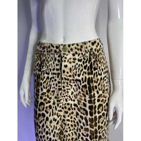 Roberto Cavalli cheetah print skirt