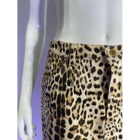 Roberto Cavalli cheetah print skirt