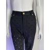 Versace Jeans Couture black perforated jeans