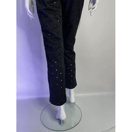 Versace Jeans Couture black perforated jeans