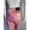 Versace Jeans couture pink and yellow abstract print jeans