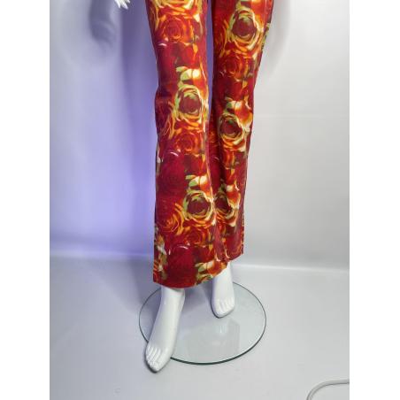 Versace Jeans couture rose print jeans