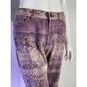 Just Cavalli purple python print jeans