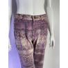 Just Cavalli purple python print jeans