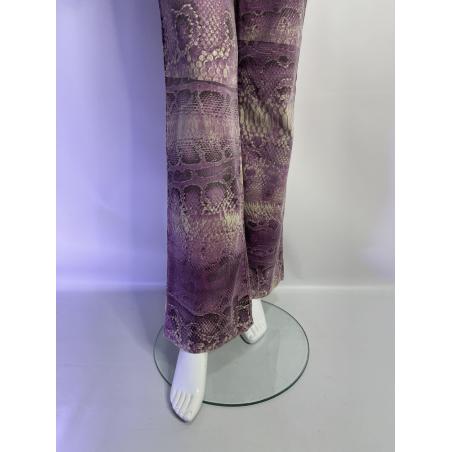 Just Cavalli purple python print jeans