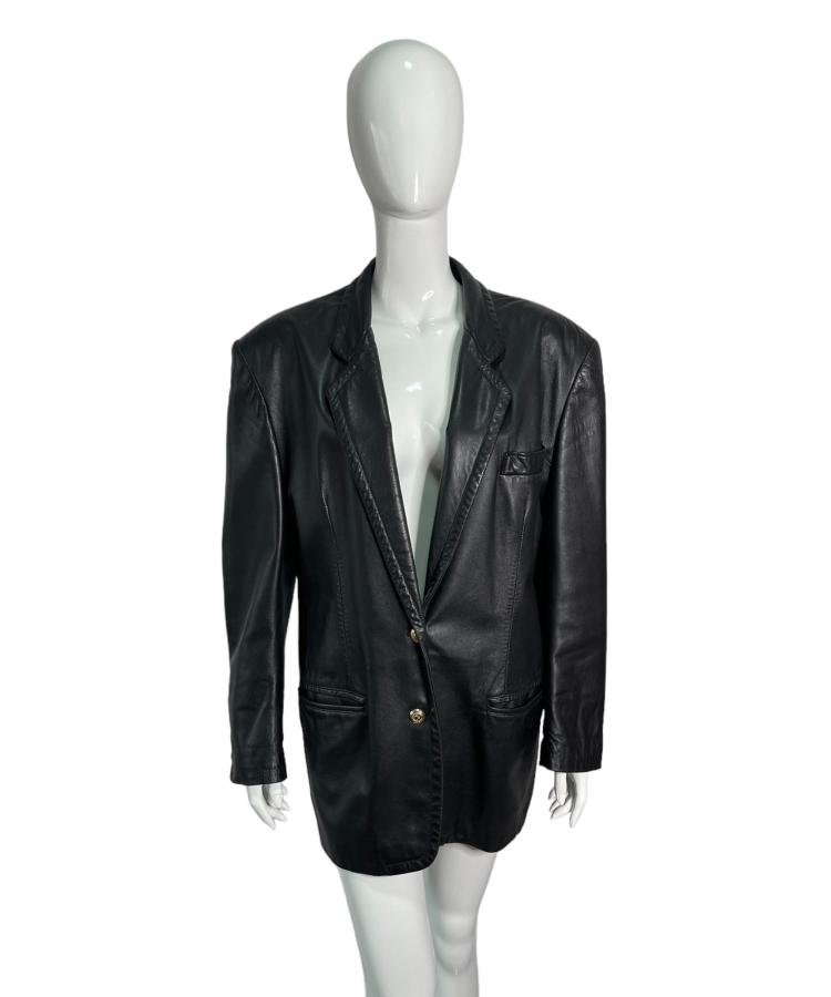 Moschino fall 1986 leather blazer